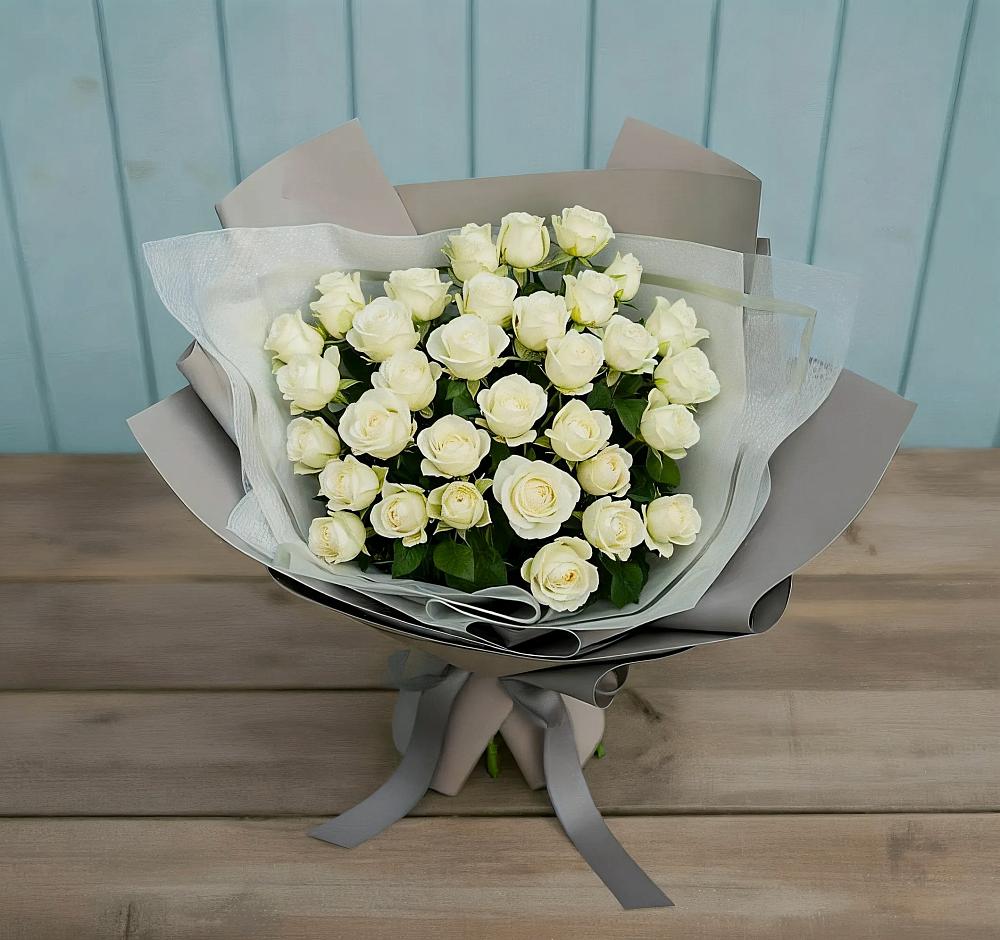 Букет Белоснежная нежность в Татищево