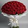 Букет 101 Красная роза Блэк Мэджик в Татищево