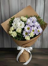 Букет цветов из:  Хризантемы и Розы в Татищево