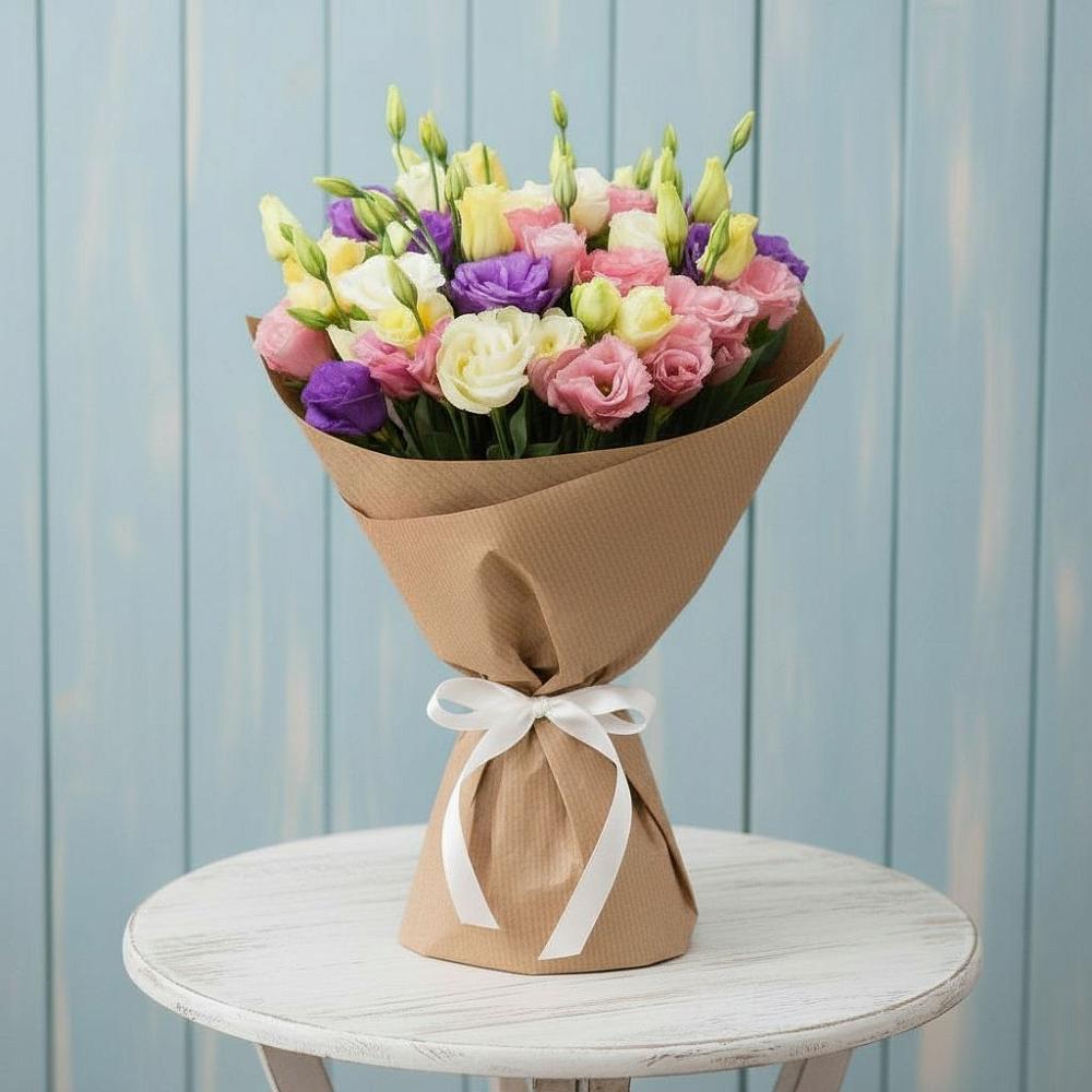 Букет цветов из: Лизиантусы в Татищево