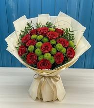 Букет цветов из:  Розы и Хризантемы в Татищево